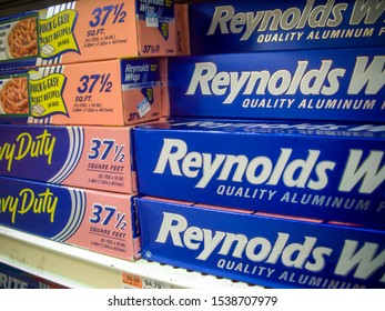 New York NY/USA-December 27, 2007 Packages Of Reynolds Wrap Aluminum Foil In A Supermarket