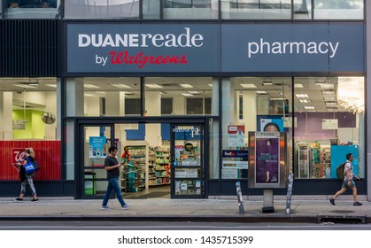 New York NY/USA-June 25, 2019  A Store In The Duane Reade Drug Store Chain In Chelsea In New York