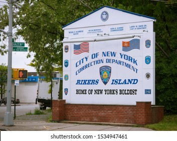 New York NY/USA-May 18, 2011 The Entrance To The Rikers Island Correctional Facility In The Queens Borough Of New York