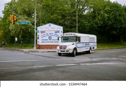 New York NY/USA-May 18, 2011 The Entrance To The Rikers Island Correctional Facility In The Queens Borough Of New York