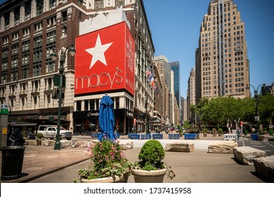 New York NY/USA-May 21, 2020 The Closed MacyÕs In Herald Square In New York