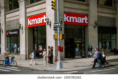 New York NY/USA-September 13, 2019 KMart Store On Astor Place In The East Village  In New York