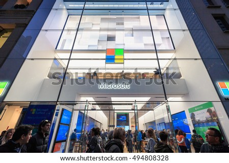 new york oct 31 microsoft store stock photo edit now 494808328 microsoft new york