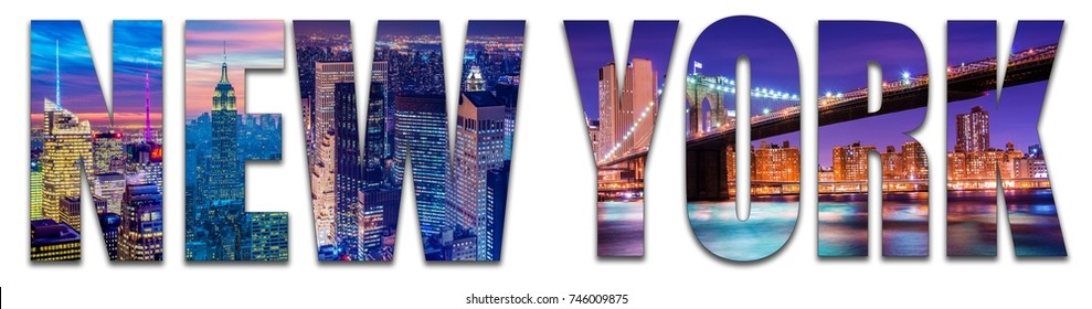New York photo at night - Shutterstock ID 746009875