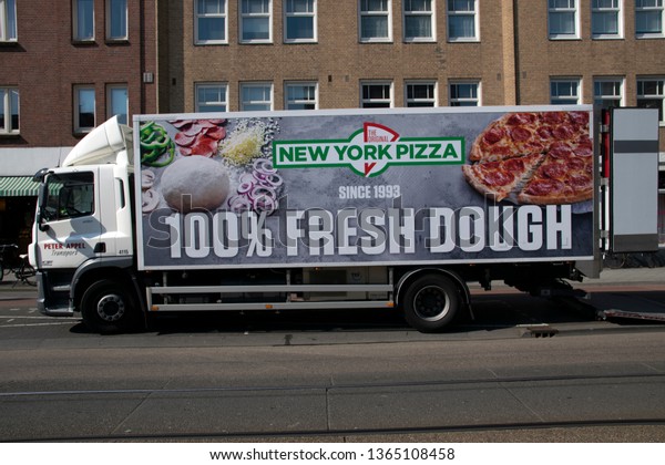 New York Pizza Company Truck At Amsterdam The\
Netherlands 2019