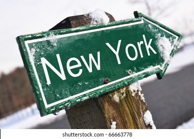 NEW YORK Road Sign