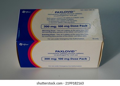 NEW YORK - SEPTEMBER 1 , 2022: Antiviral Medication PAXLOVID (nirmatrelvir Tablets; Ritonavir Tablets) Now Authorized For Emergency As A Treatment Option For COVID-19