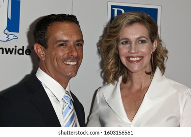 NEW YORK - SEPTEMBER 27: Mike Massaro (L) And Krista Voda Attend The 2016 NASCAR Foundation Honors Gala At Marriott Marquis On September 27, 2016 In New York City.