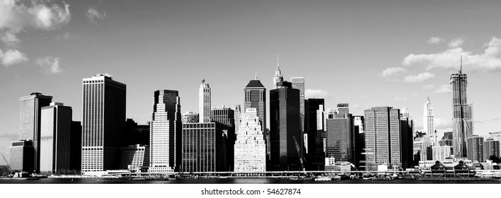 New York Sky Line, Black And White