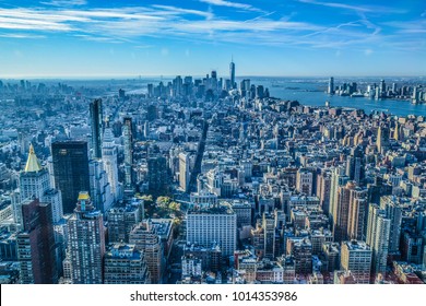 New York, skyline from above
