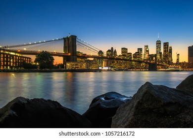 New York skyline - Brooklyn Bridge