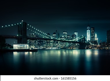 New York Skyline By Night