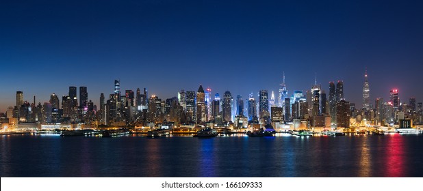 New York Skyline At Night