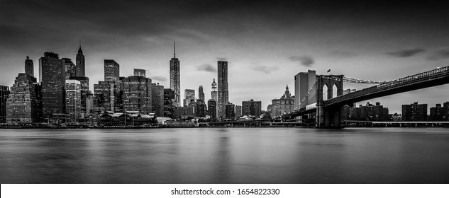 New York skyline, view from Brooklyn  - Powered by Shutterstock