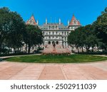 New York State Capitol building in downtown Albany, New York NY, USA. 