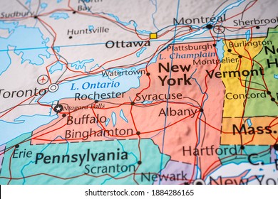 New York State On The USA Map