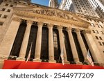 New York Stock Exchange building on Wall Street in Manhattan