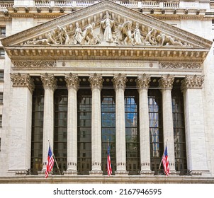 The New York Stock Exchange. Wall Street Is The Largest Stock Exchange In The World By Market Capitalization. New York, US - August, 2015