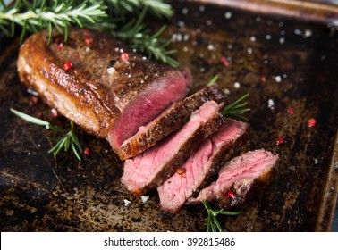 New York Strip Top Loin Steak Medium Rare