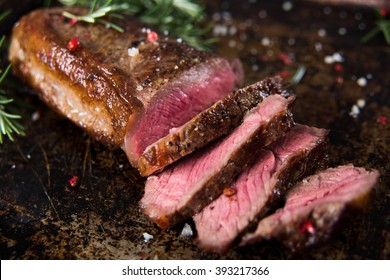 New York Strip Top Loin Steak Medium Rare