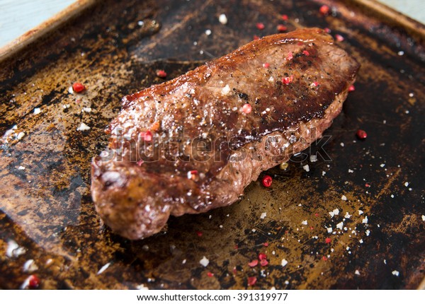 New York Strip Top Loin Steak Stock Photo (Edit Now) 391319977