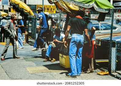 NEW YORK, UNITED STATES MAY 1970: Poor Black People In Harlem In 70's