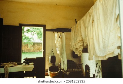 NEW YORK, UNITED STATES MAY 1970: Poor House Interior In 70's