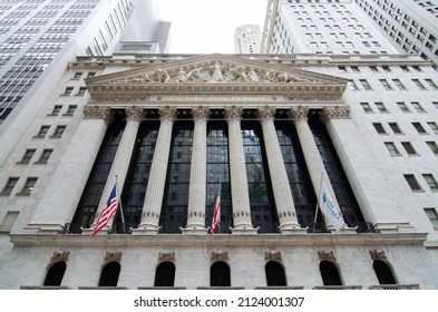 New York, United States - May 18, 2013: New York Stock Exchange Exterior And Facade