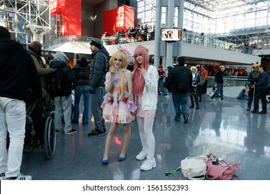 New York, New York /  United States - November 15 2019: Anime NYC 2019 Convention At The Javits Center. First Day Of The Event.