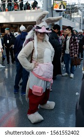 New York, New York /  United States - November 15 2019: Anime NYC 2019 Convention At The Javits Center. First Day Of The Event.