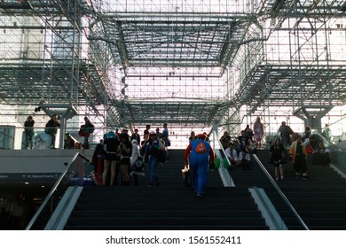 New York, New York /  United States - November 15 2019: Anime NYC 2019 Convention At The Javits Center. First Day Of The Event.