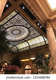 New York, New York United States: September 2 2018: Interior Of The Plaza Hotel In NYC