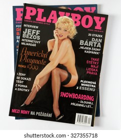 NEW YORK, US - OCTOBER 14, 2015. Magazine Playboy - April 2000. Czech edition
