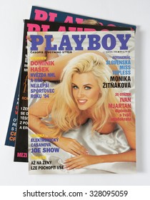 NEW YORK, US - OCTOBER 16, 2015. Magazine Playboy - May 1995. Czech edition