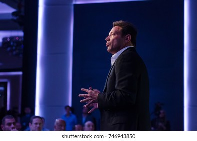 New York, Usa, 05/07/2015, Jordan Belfort  The Real Wolf Of Wall Street, Holds A Seminar To Reveal His Life, Telling His Story About  Stealing Millions Of Dollars Through The Penny Stock Market.