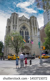 New York, New York, USA; 070619: Church Of The Heavenly Rest With Gay Flag