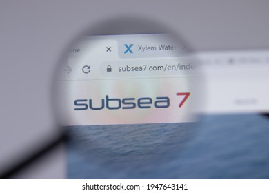 New York, USA - 18 March 2021: Subsea 7 Company Logo Icon On Website, Illustrative Editorial