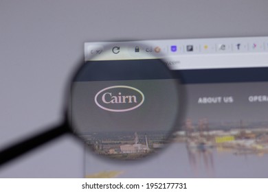 New York, USA - 18 March 2021: Cairn Energy Company Logo Icon On Website, Illustrative Editorial