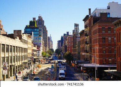 New York, USA - 21 OCTOBER 2017. 14th Street In NYC