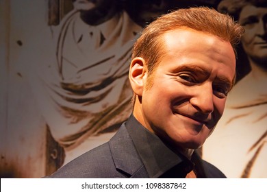 New York, USA - April 30, 2018: Robin Williams In Madame Tussauds Of New York