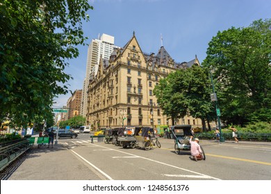 New York, USA - aug 20, 2018: The Dakota building; located in the Upper West Side of Manhattan - known as the home of John Lennon and location of his murder