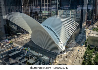 New York, USA - Aug 3, 2019: The Oculus Building