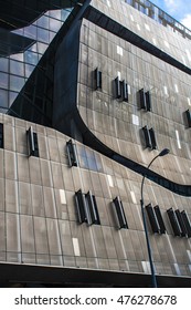 NEW YORK, USA - AUGUST 16, 2016: 41 Cooper Square Building In New York. It Was Designed By Architect Thom Mayne And Was Opned At 2009.