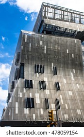 NEW YORK, USA - AUGUST 16, 2016: 41 Cooper Square Building In New York. It Was Designed By Architect Thom Mayne And Was Opned At 2009.