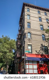 NEW YORK, USA - AUGUST 24, 2016: Friends TV Show Building