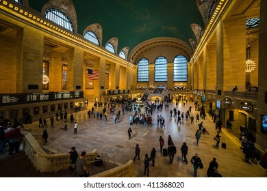 New York, USA - Circa March 2016 - Inside Grand Central Station