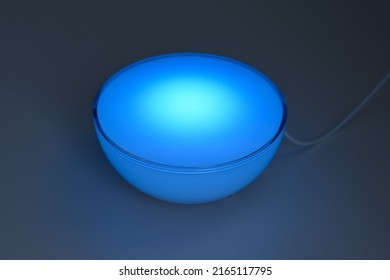 New York, USA - January 13, 2022 : Philips Hue Smart Home Lighting System Using Voice Controlled Devices, Smartphone App, Or Accessories To Control Lights