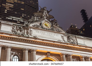 New York, USA - June 10, 2014: Outside View Of Grand Central Station.