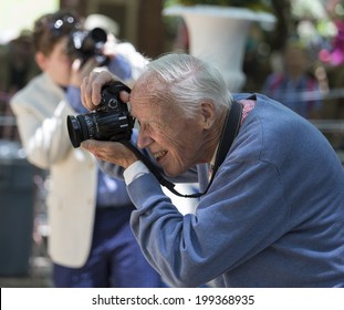 New York, USA - June 15, 2014: New York Times photographer Bill Cunningham attends 9th annual Jazz Age lawn party by Michael Arenella & the Dreamland Orchestra on Governors Island
