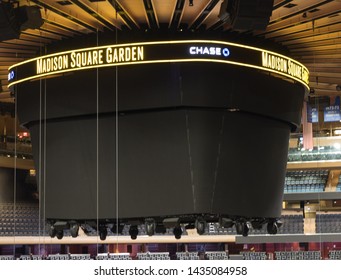 New York, USA - June 2019 - Inside Madison Square Garden, Manhattan.